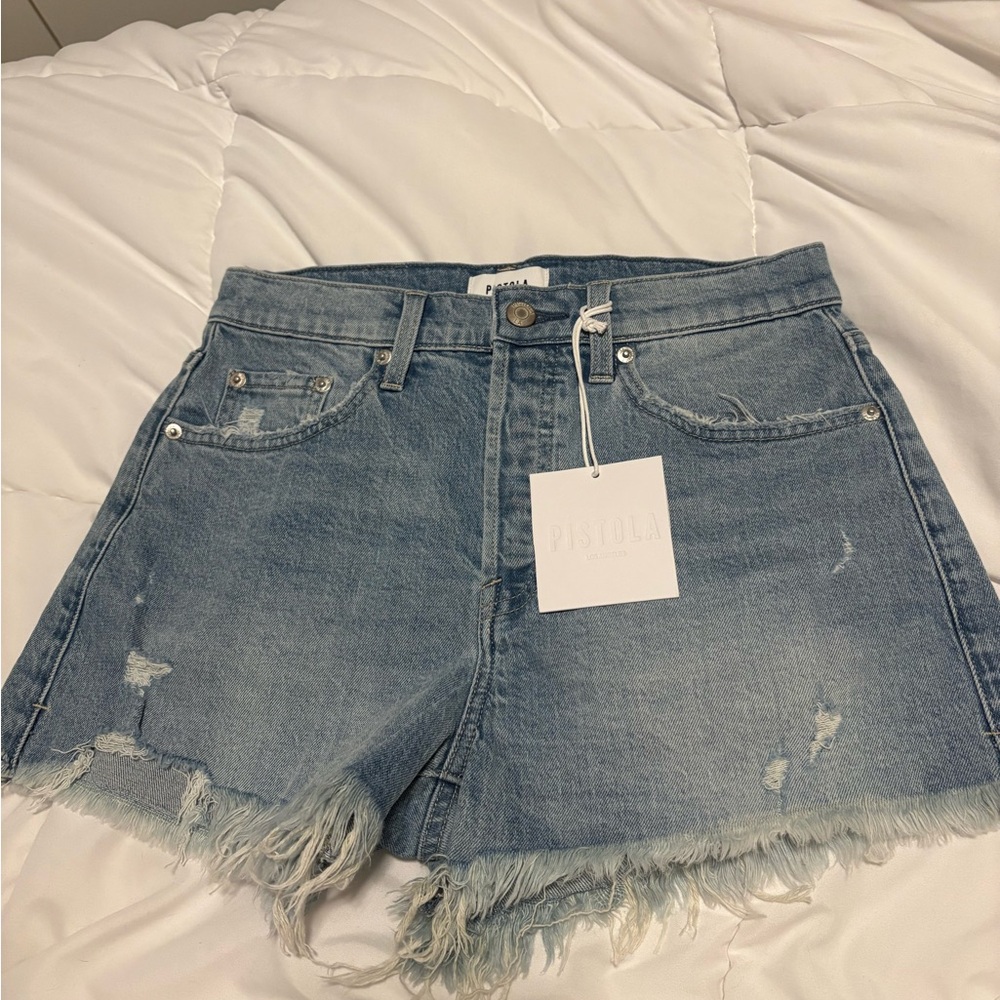 Pistola Women's Blue Denim Shorts